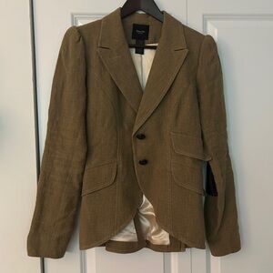 Smythe Brown Linen Blend Blazer